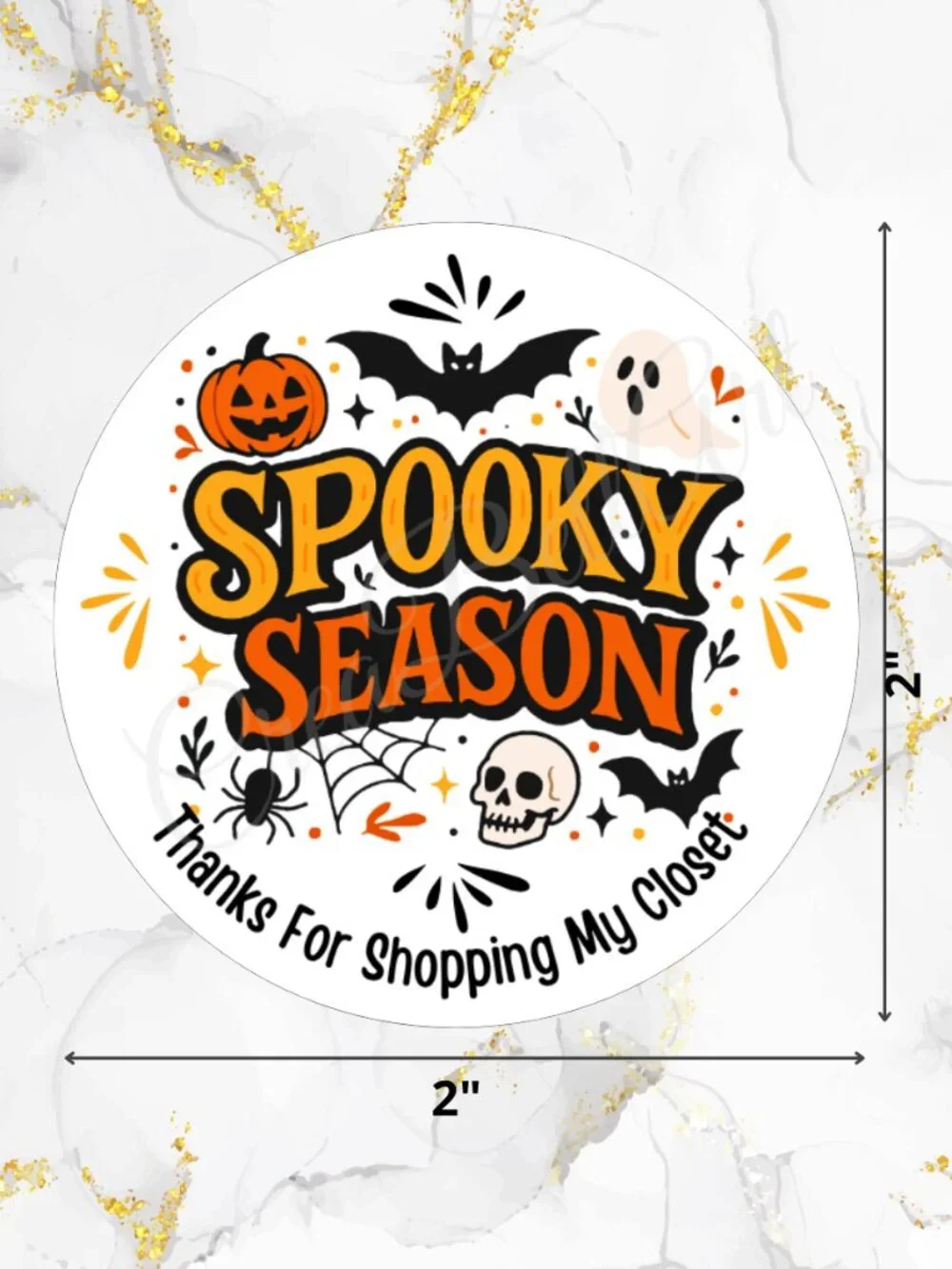 60  Spooky Season Stickers 2 inch – Halloween Packaging Labels